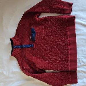 Patagonia Men's Organic Cotton Quilt Snap-T Pullover Red Size Large